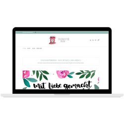 Laptop mit Beispiel Website von Loveandletterdesign