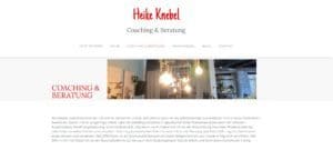 Ausschnitt-Website vom Kunden Heike Knebel