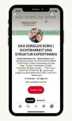Mobil Ansicht Pinterest Account für Pinterest Management